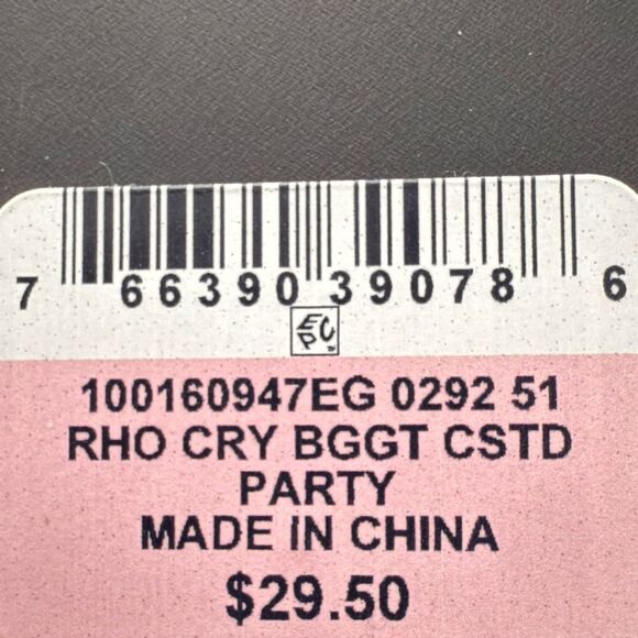 INC For Macy’s Silver-Tone Round and Baguette Crystal Curve Drop Earrings - Picture 3 of 3